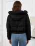 'Celandine' Hooded Cropped Coat - Celes Fashion